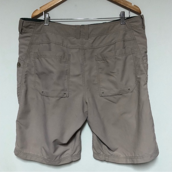 Mountain Hard Wear Taupe Lightweight Nylon Long Shorts - Picture 6 of 12